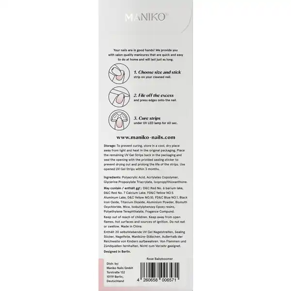 UV Gel Strip Babyboomer Rose