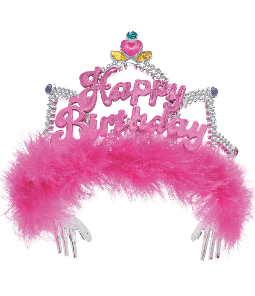 Prinsessen Kroontje Happy Birthday Roze