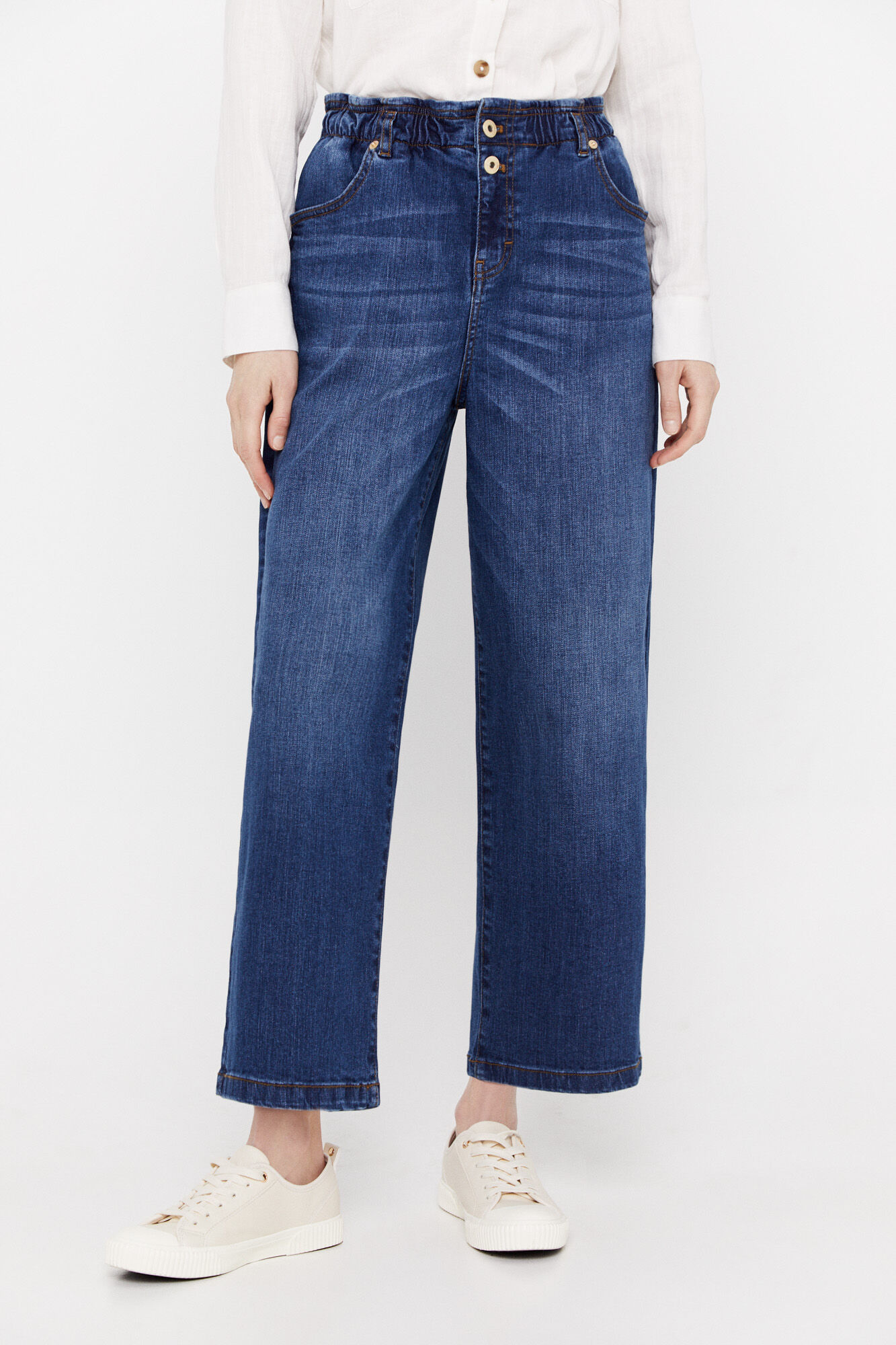 Calça jeans Easy Fit - Azul