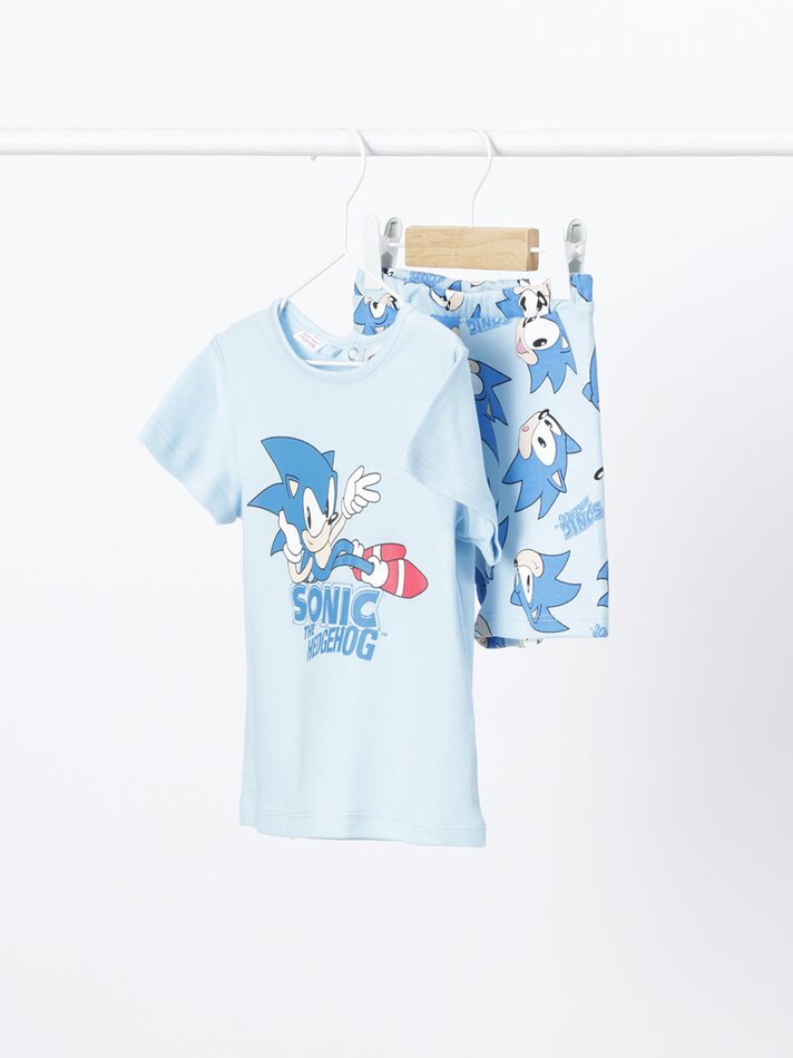 Pijama Sonic - Azul Claro