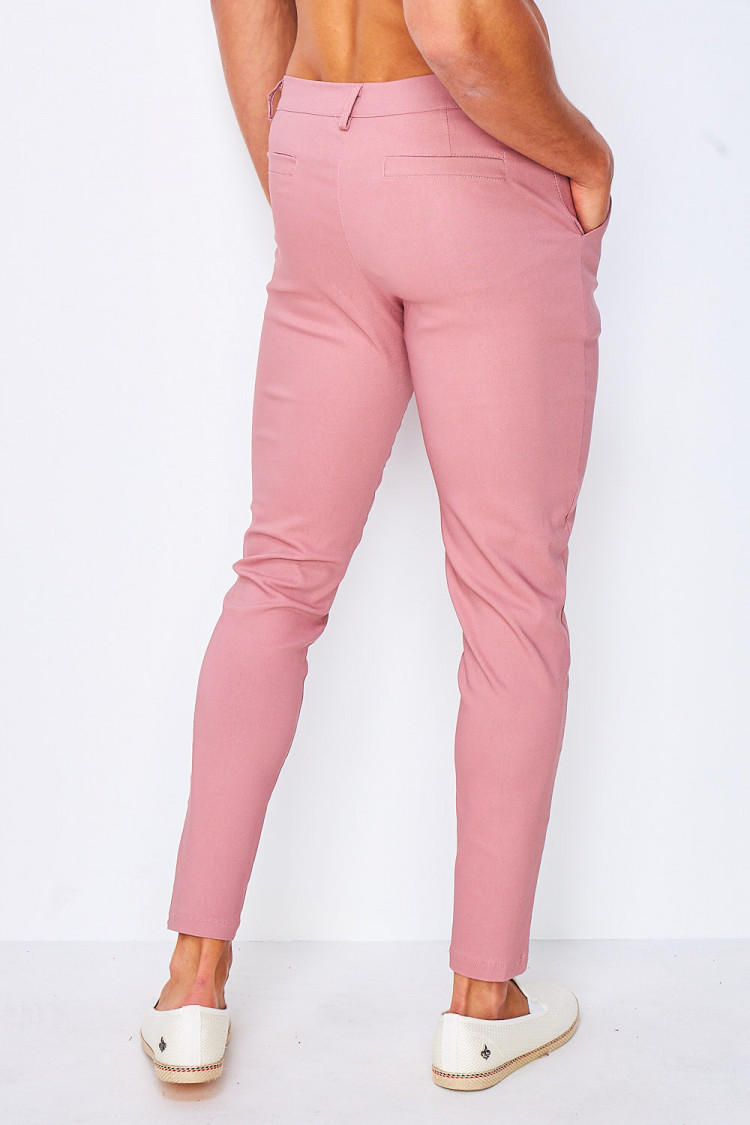 Pantalon chino rose