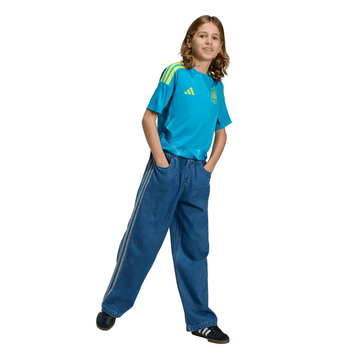 Camisola adidas Spain Fef Primeiro Equipamento Guarda-redes Mundial 2026 Criança