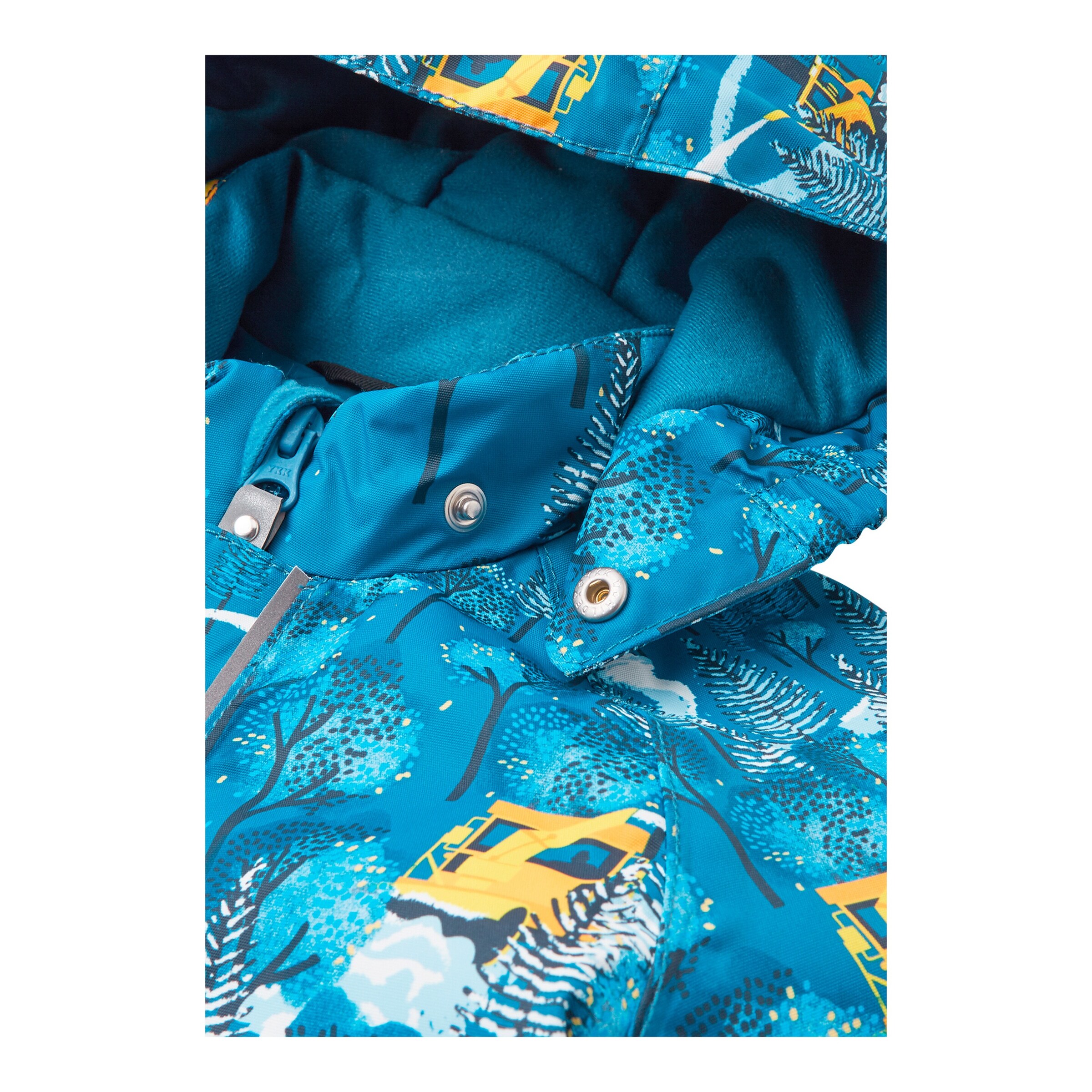 Reima Schneeoverall mit Kapuze blau/gelb