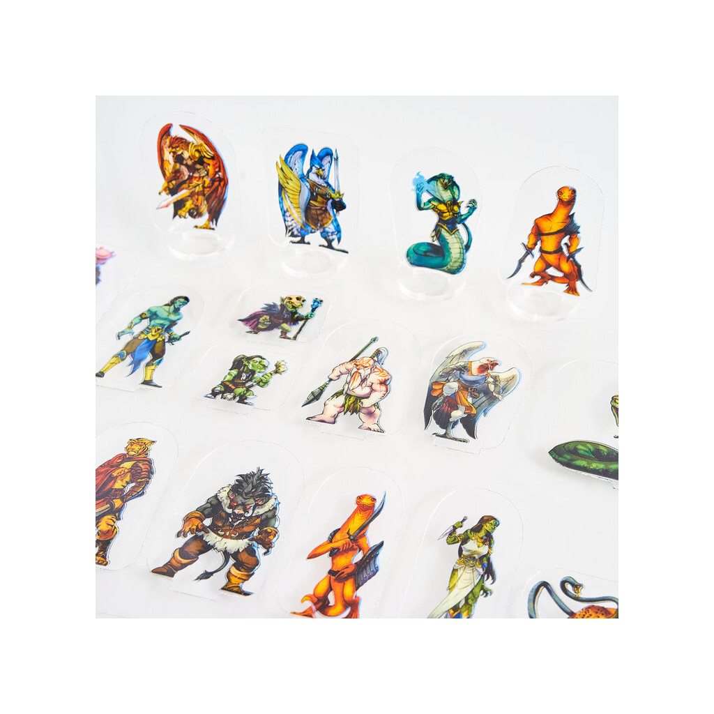 Flat Plastic Miniatures - Wildlands Horde - 31 Pieces