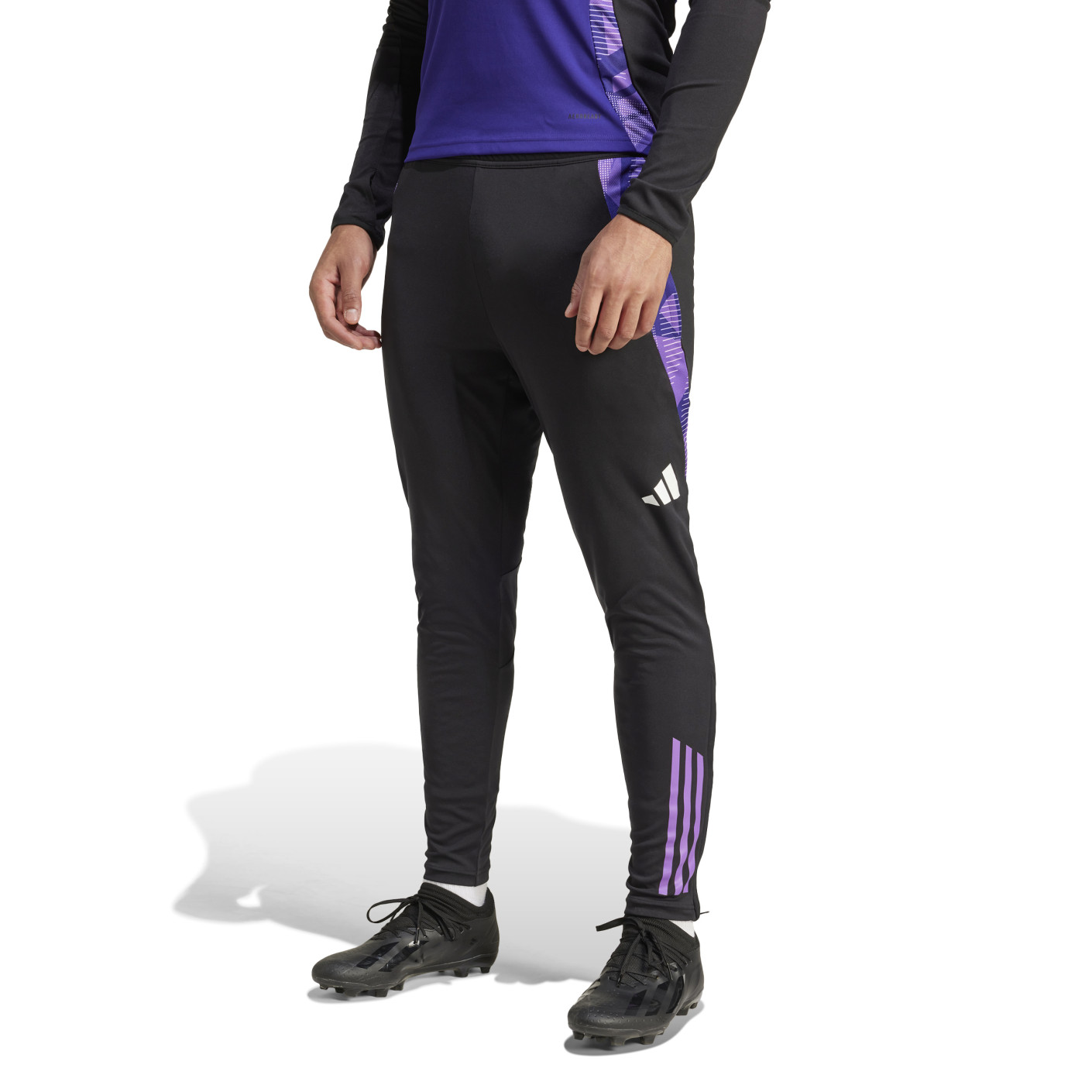Adidas Duitsland Trainingsbroek 2024-2026 Zwart Paars Wit