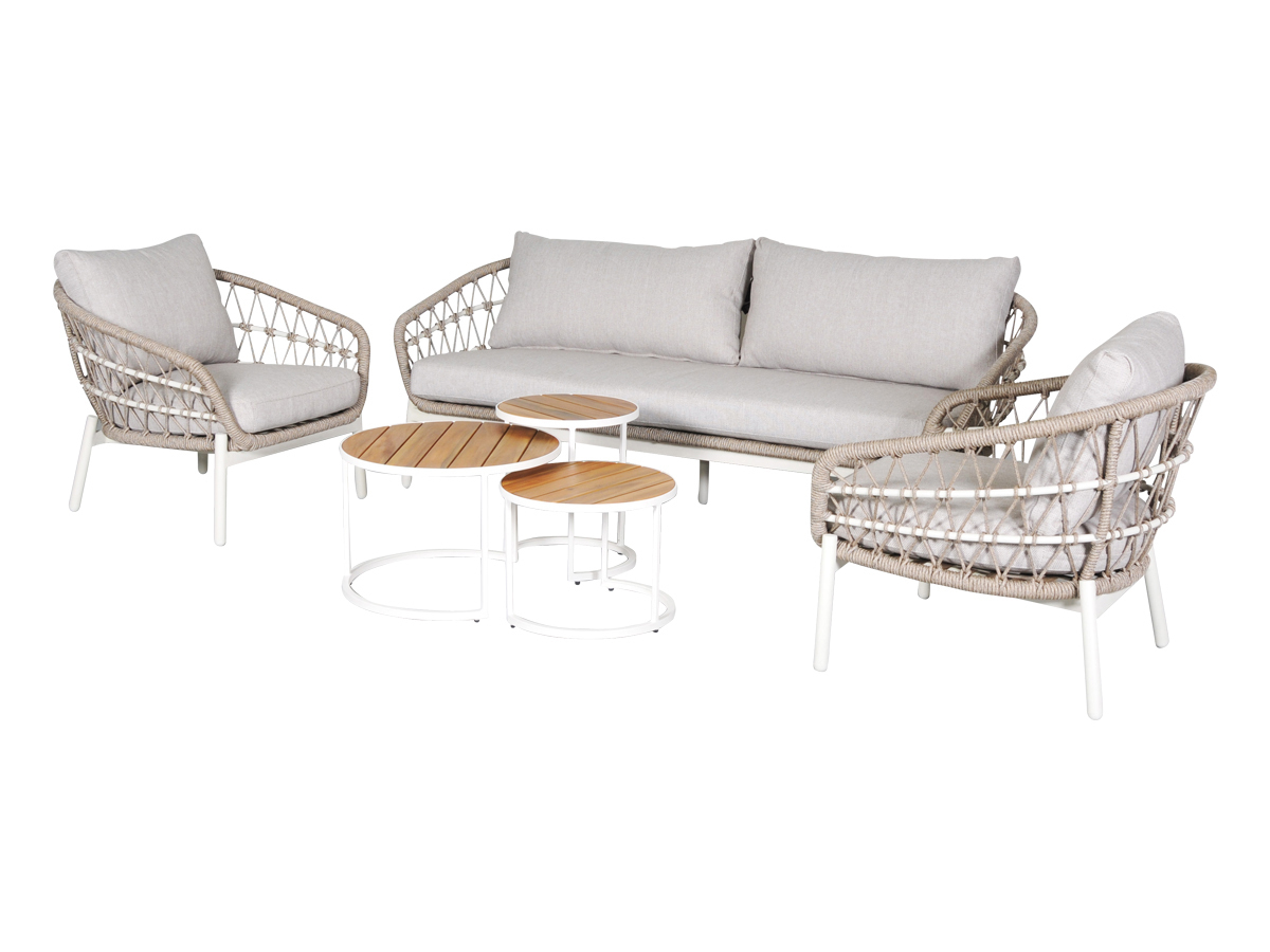 Outdoor Feelings Ryder set bijzettafels - Wit