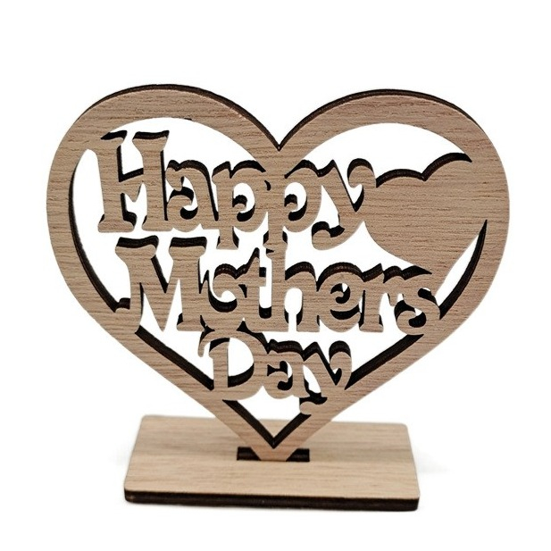 Muttertag DIY Dekoration Holz Aufsteller - Happy Mothers Day