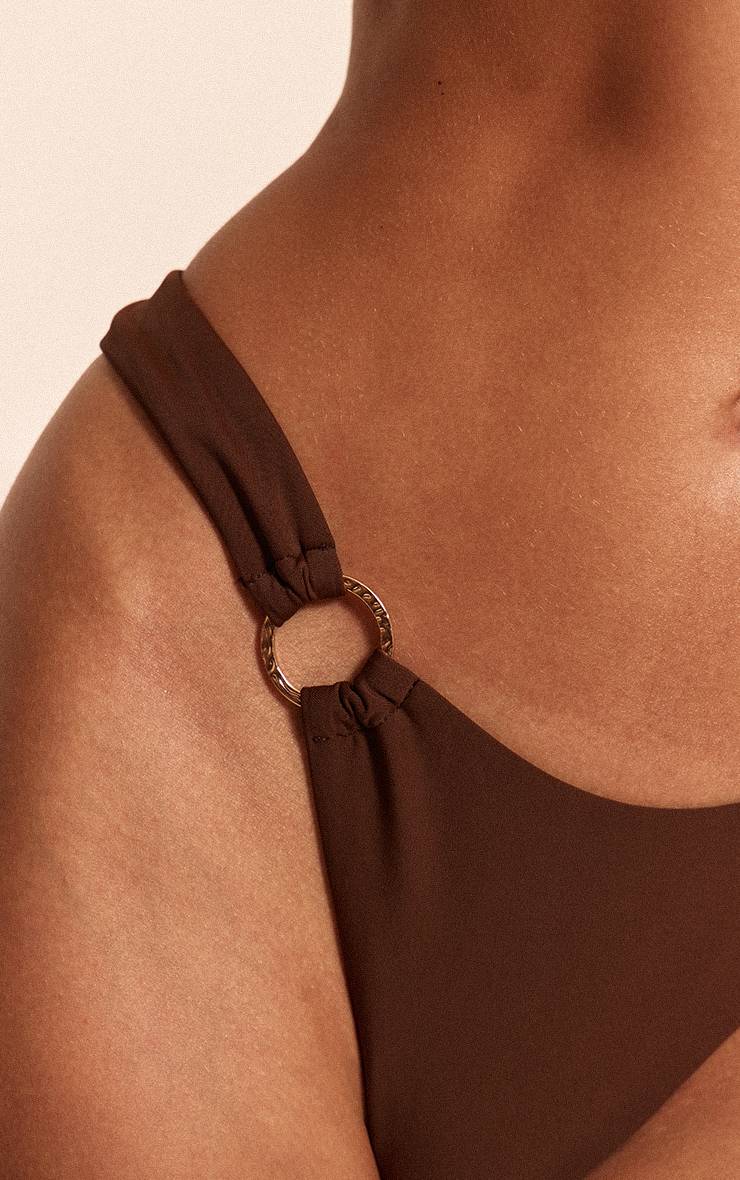 Espresso Bas De Bikini Tanga Turquoise À Anneau Doré
