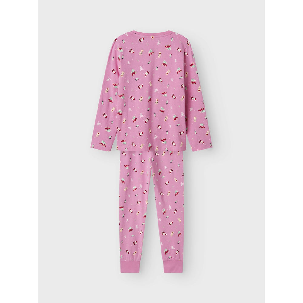 Køb Name It Jule Pyjamas Christmas Elements Fuchsia Pink