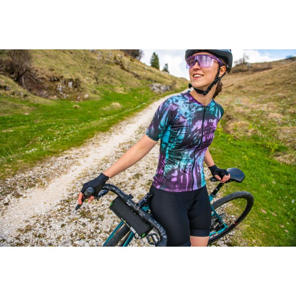 Northwave Blade Flower Cykeltrøje Til Kvinder Turkis/Lilla