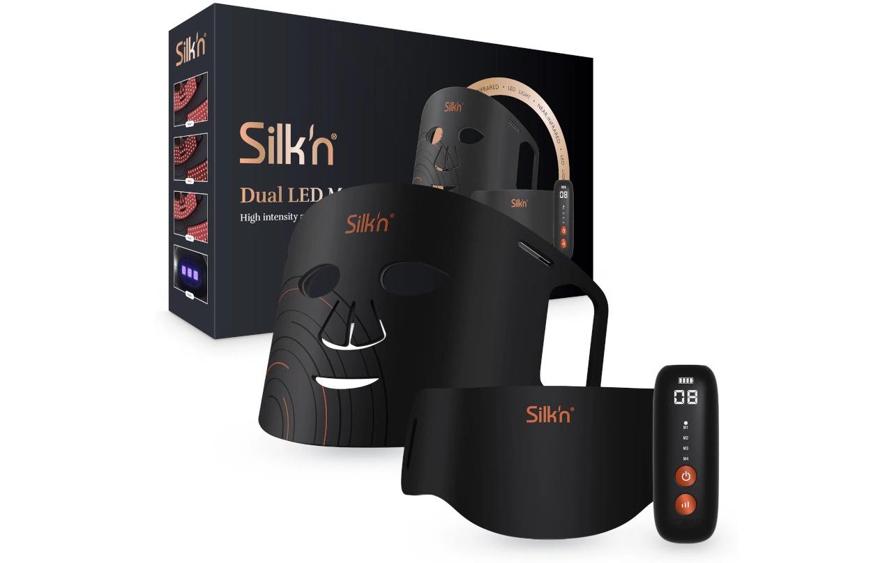 Antiaging-Gerät LED Dual Mask für Gesicht und Hals<br>Zwei LED-Masken zur Abdeckung von Gesicht und Hals
