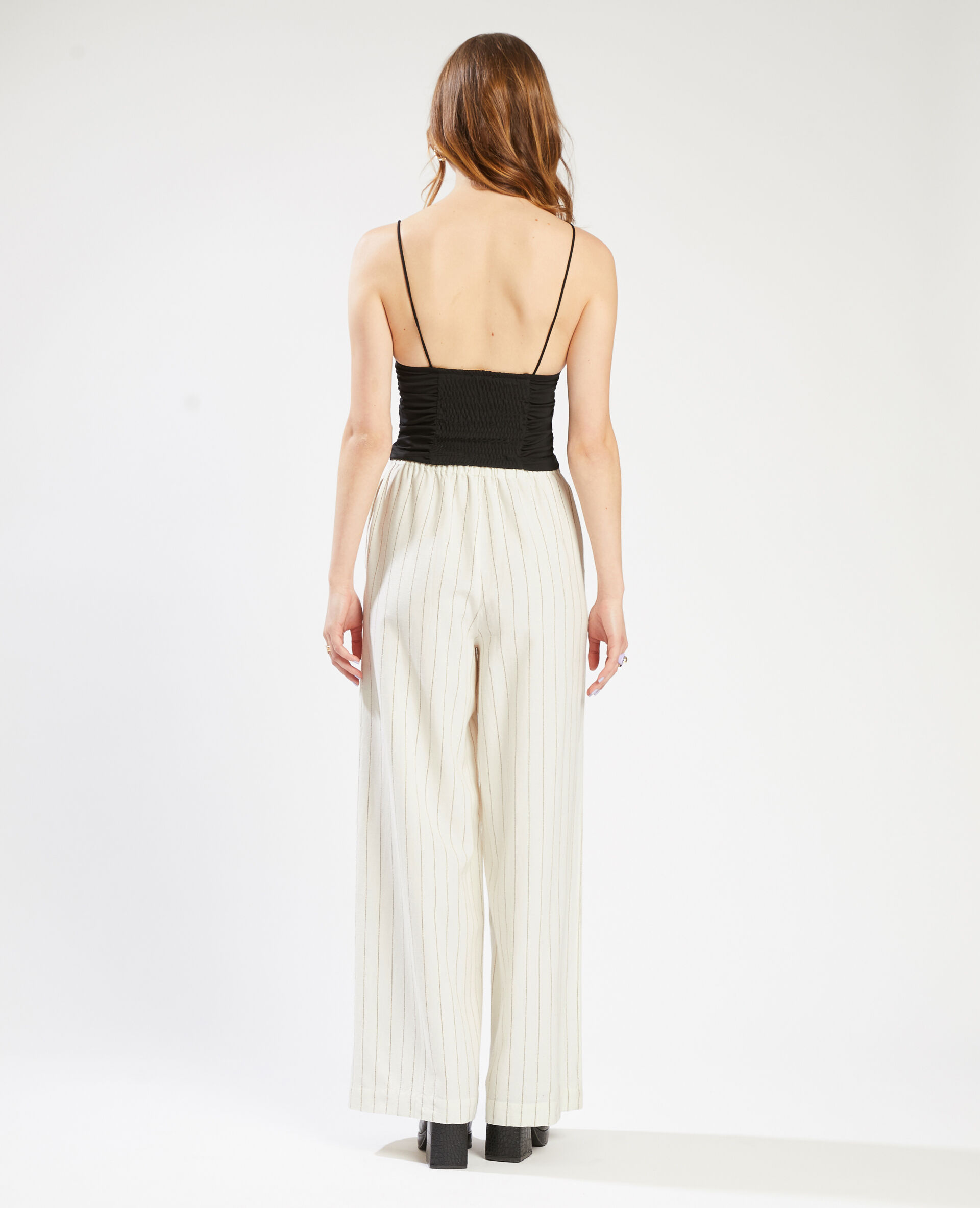 Pantalon large et droit SMALL - Rose clair