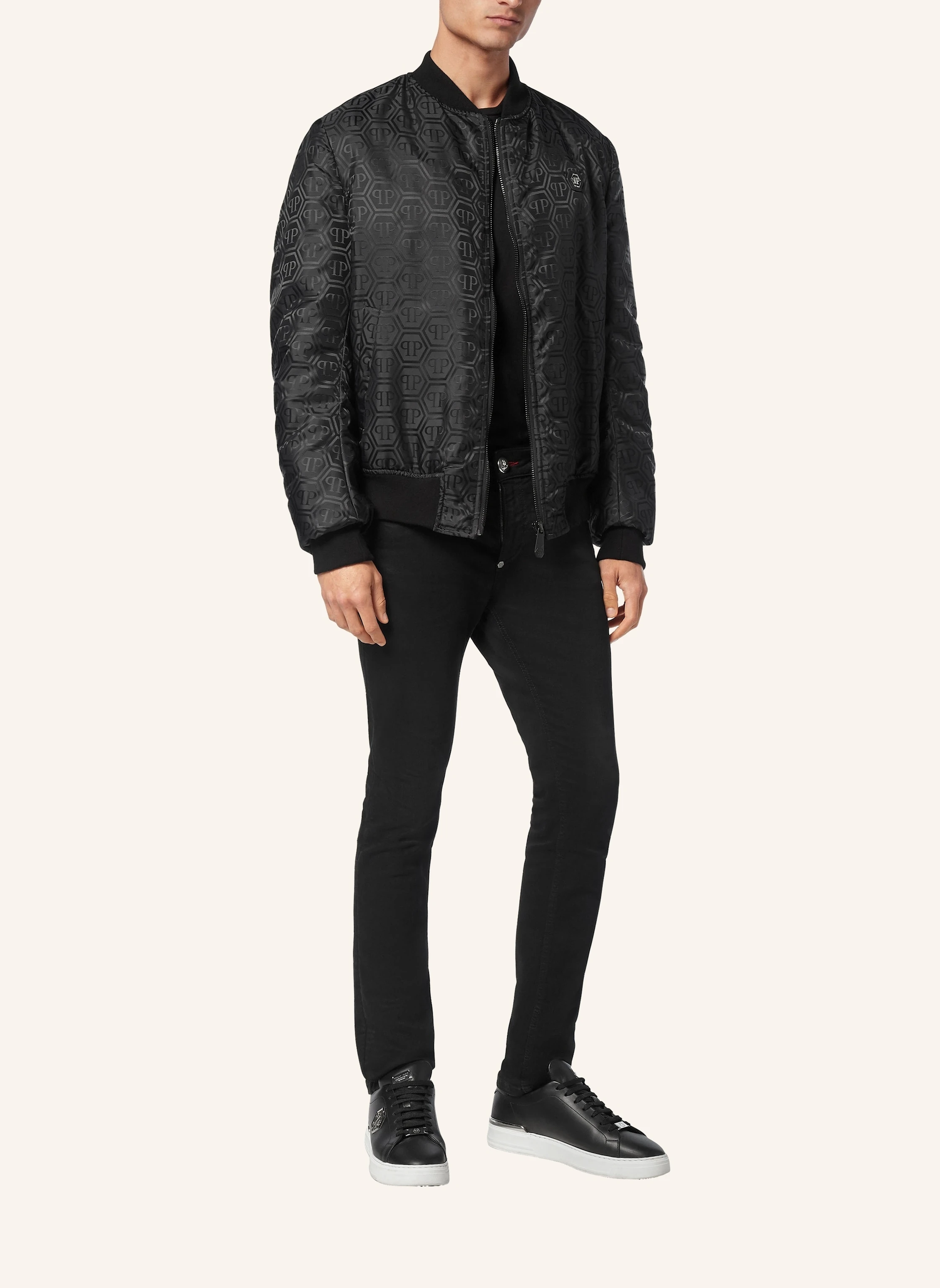 PHILIPP PLEIN Blouson mit Wolle MONOGRAM