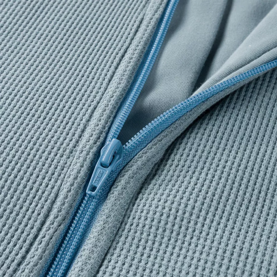 Hofbrucker Baby Winter Schlafsack mit Füßen Matti Taubenblau