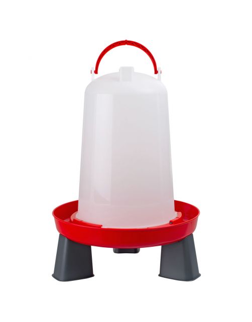 Olba Drinkbak Met Pootjes Rood - Drinkbak