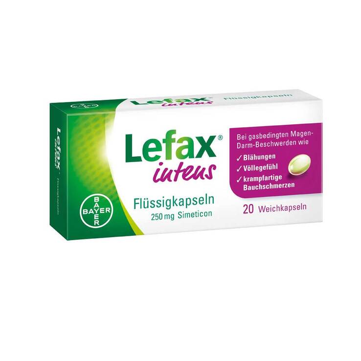 Lefax intens Flüssigkapseln 250 mg Simeticon, 20 St