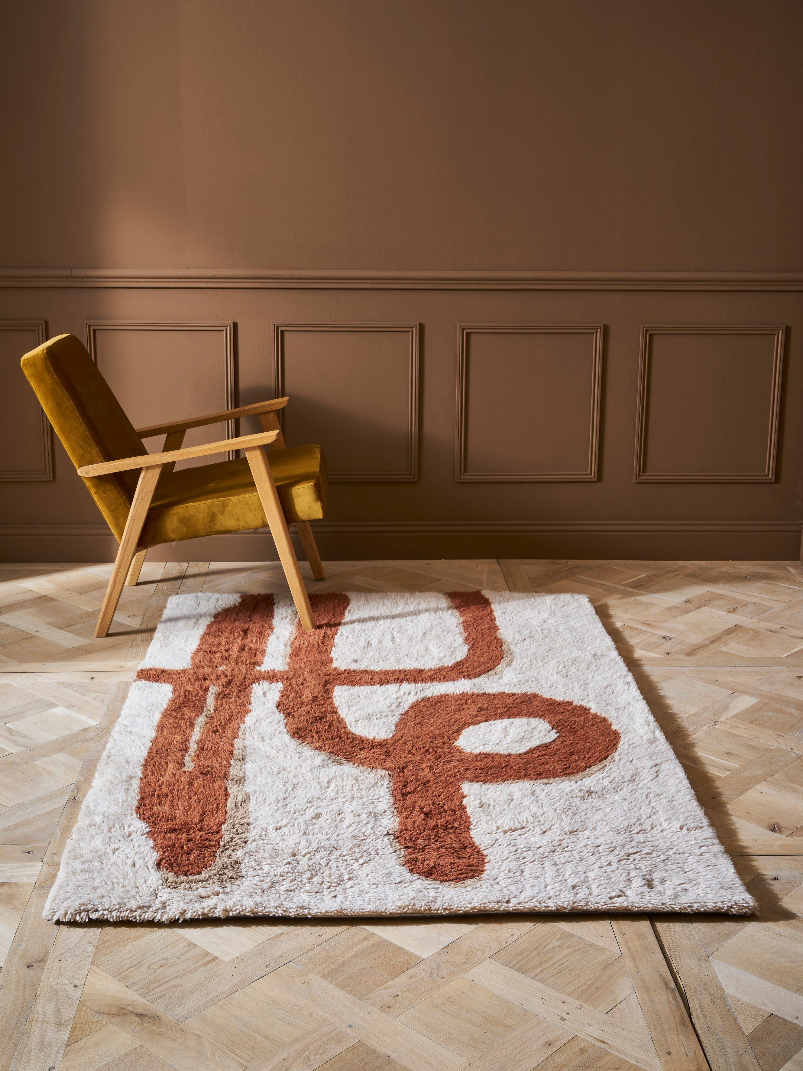 Collection exclusive Cyrillus X Homata - Tapis tufté en laine TABAH