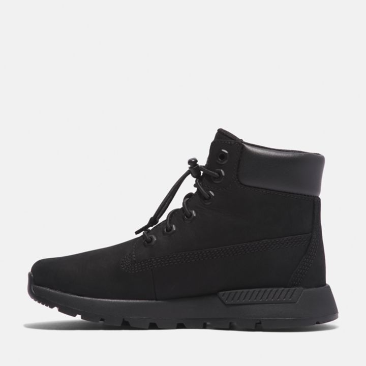 Bota Killington Trekker de 6 polegadas para crianças na cor preta.