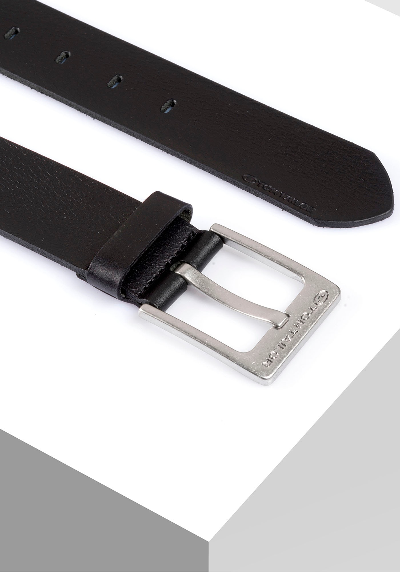 TOM TAILOR Ledergürtel »TTCALVINPLUS« 4 cm breiter Herrengürtel, Casual und Jeans Look