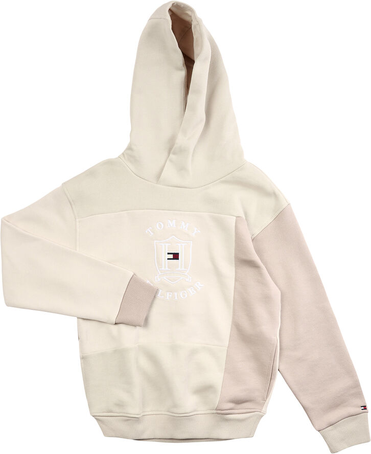 Tommy Hilfiger CUT PANEL ICON HOODIE Savannah sand