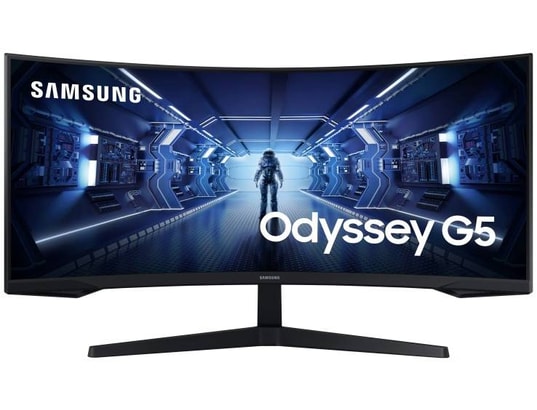 SAMSUNG - Ecran PC Gamer 34 pouces incurvé Odyssey G5 C34G55TWWP