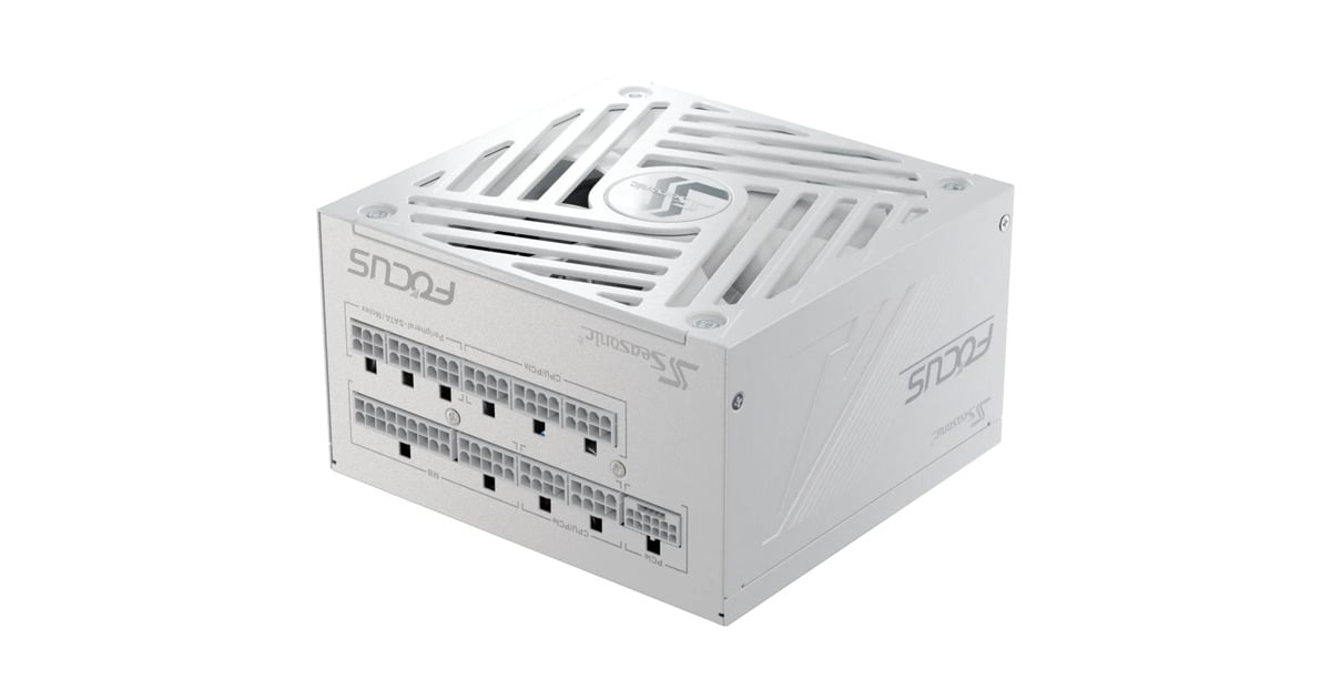 SeasonicFOCUS GX-1000 ATX3.1 modulaire 1000 watt voeding   (Wit, 3x PCIe)