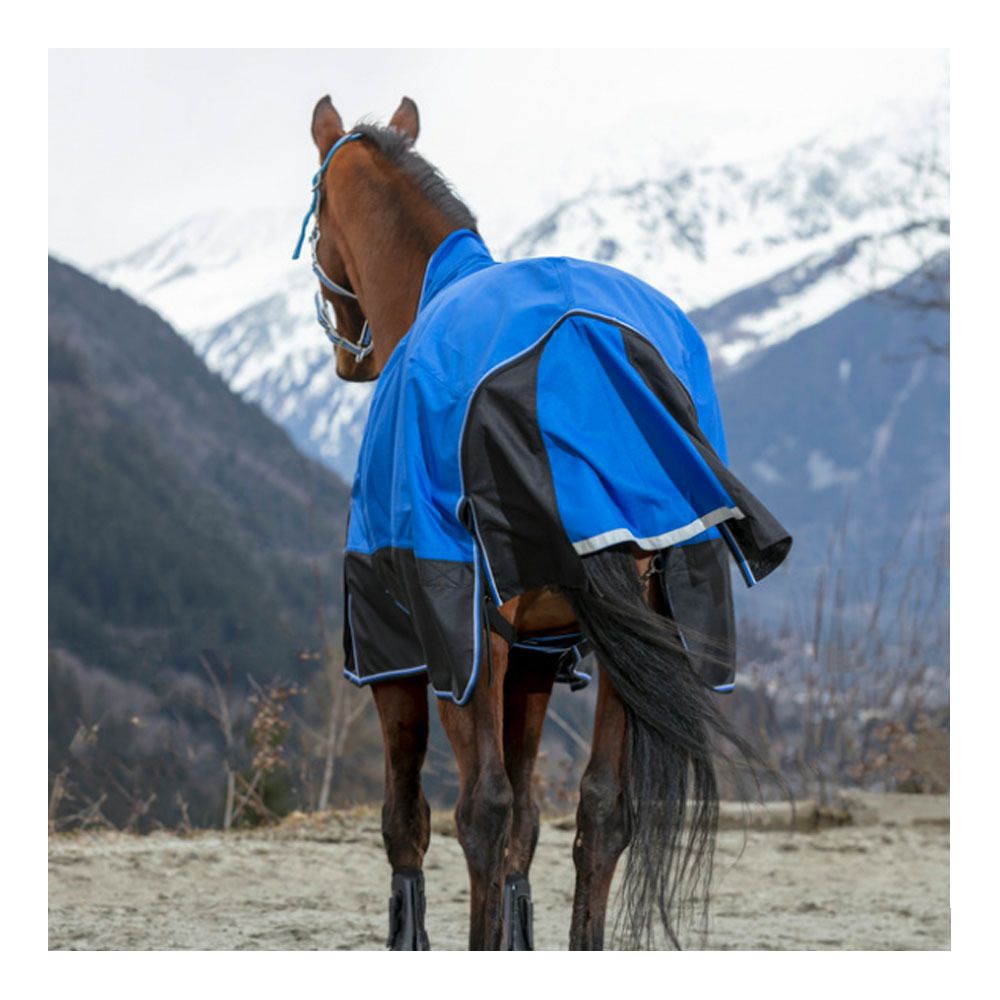 Equitheme TYREX 1200D AISANCE 150G - Couverture de paddock bleu/nr