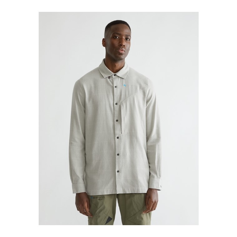 Klättermusen Helheim LS Shirt M's Smoke Grey-Clay