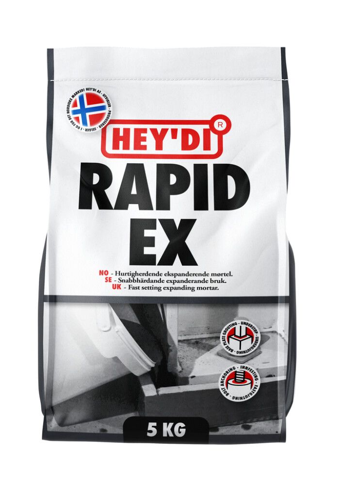 MØRTEL HEY'DI RAPID EX 5KG