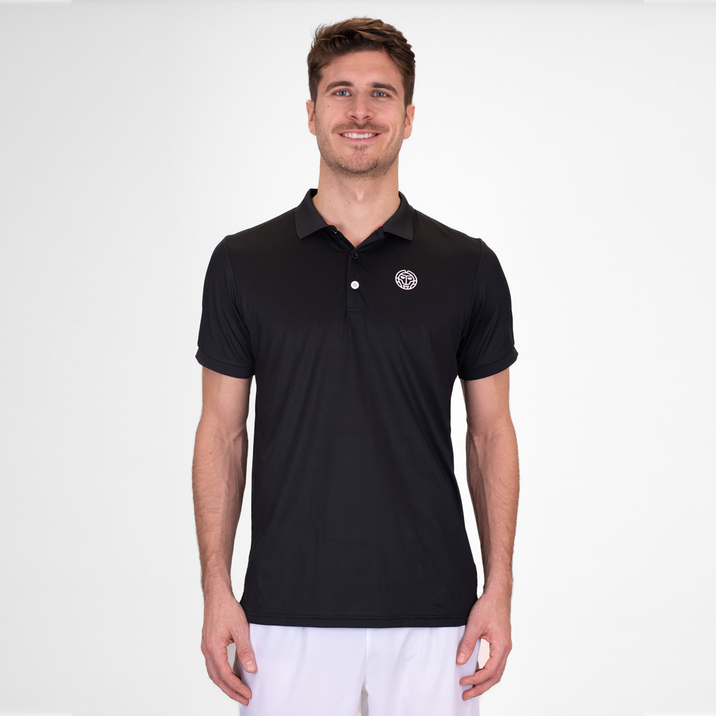 BIDI BADU Crew Polo Hommes - Noir