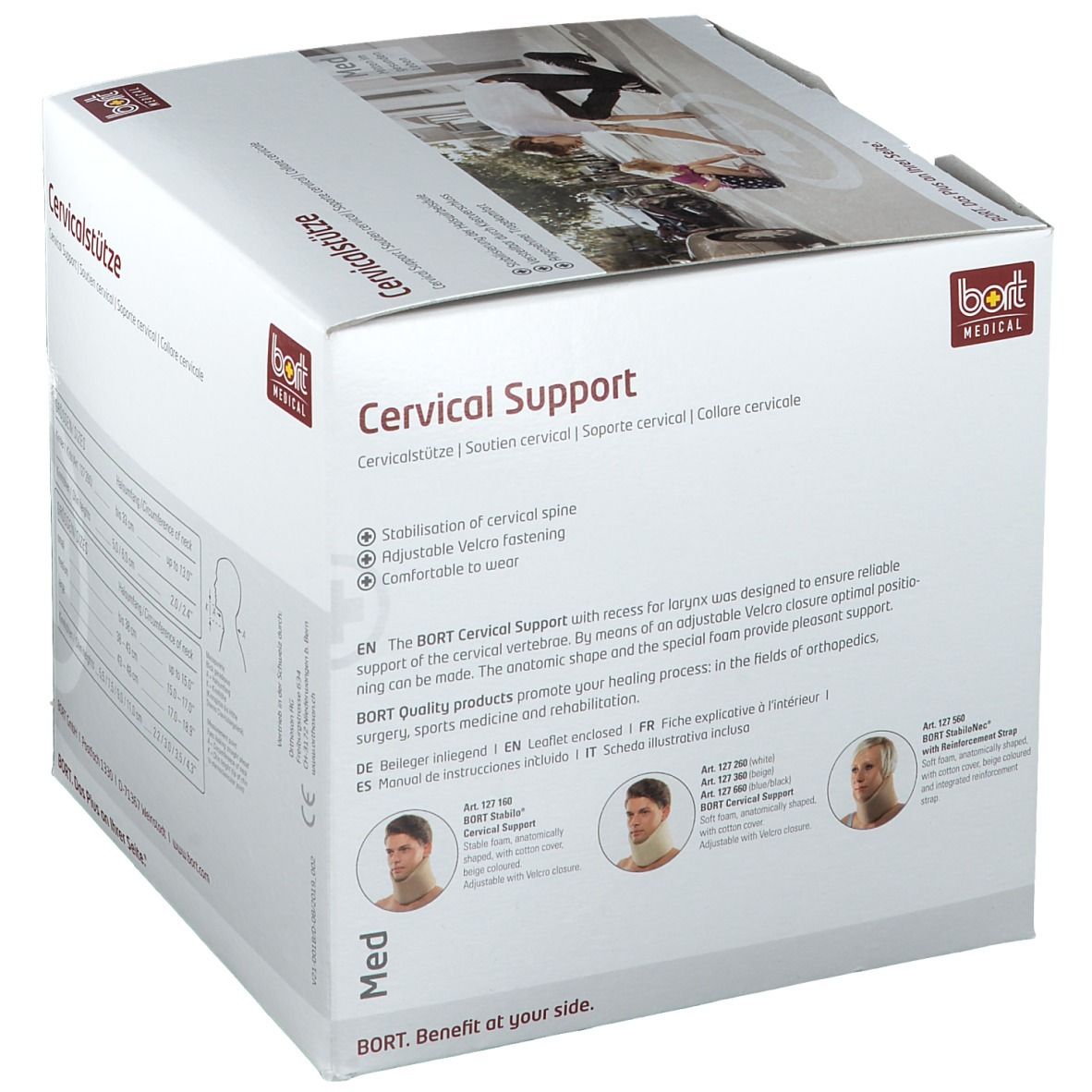 BORT Cervicalstütze Kinnhöhe 7,5 cm Gr. M haut