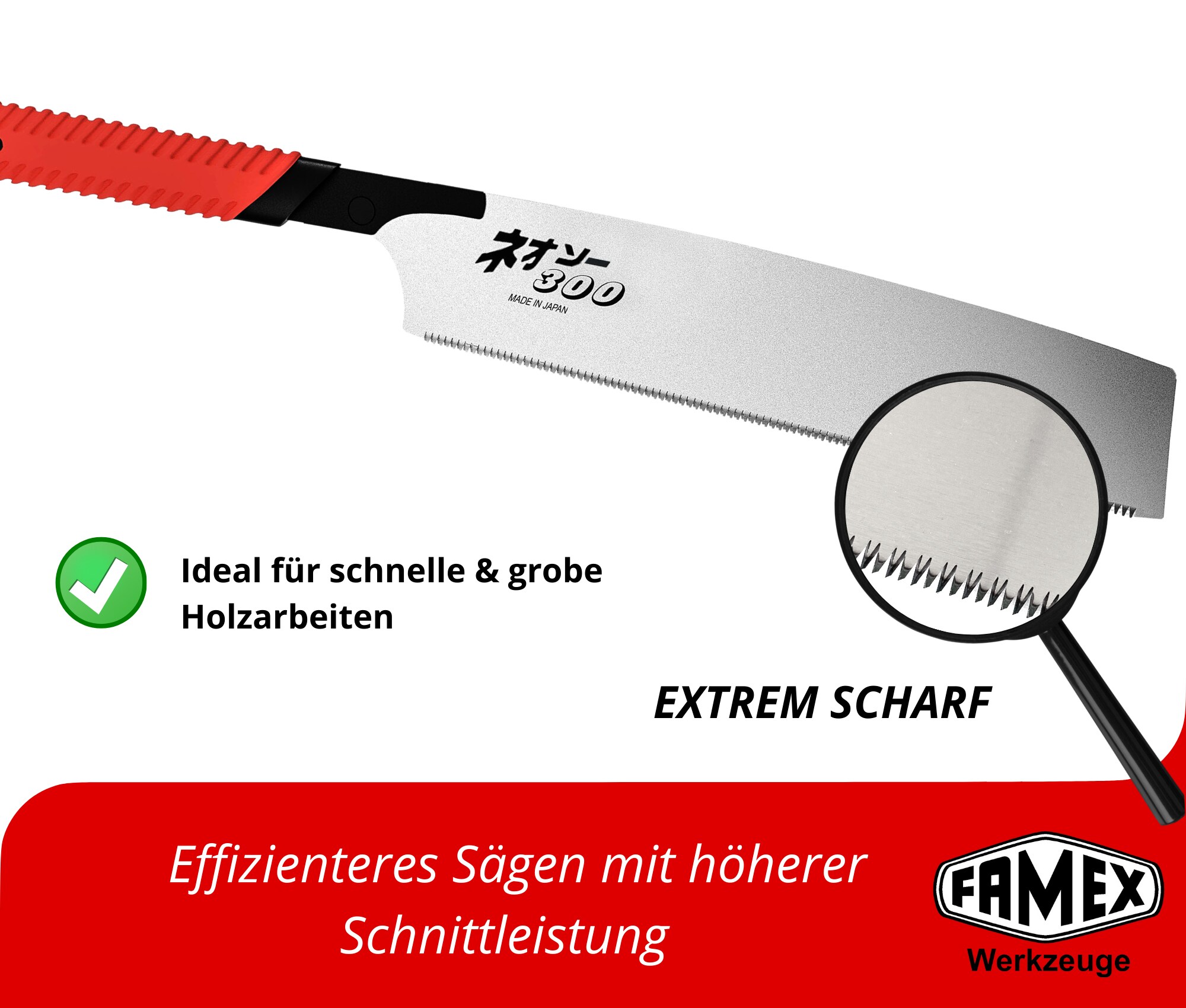 FAMEX Kataba 5550 Japansägen Set 5-tlg.