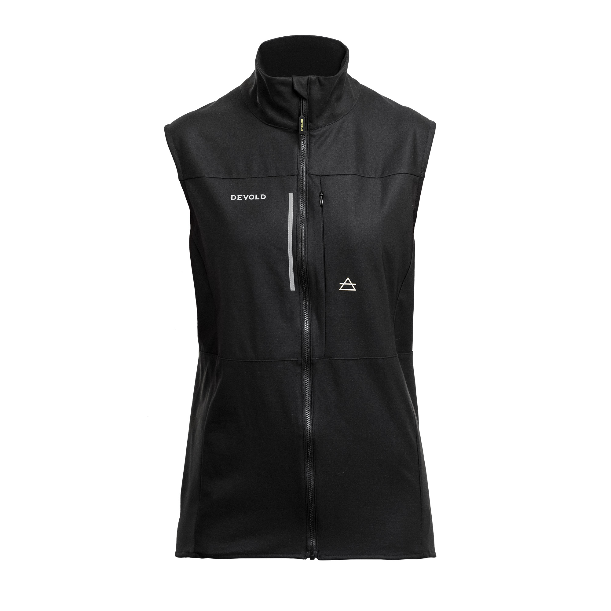 Running Merino Vest Dame Caviar