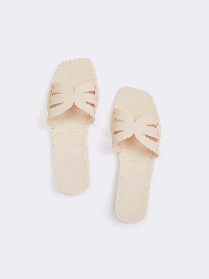 Sandália de banho - Branco-creme