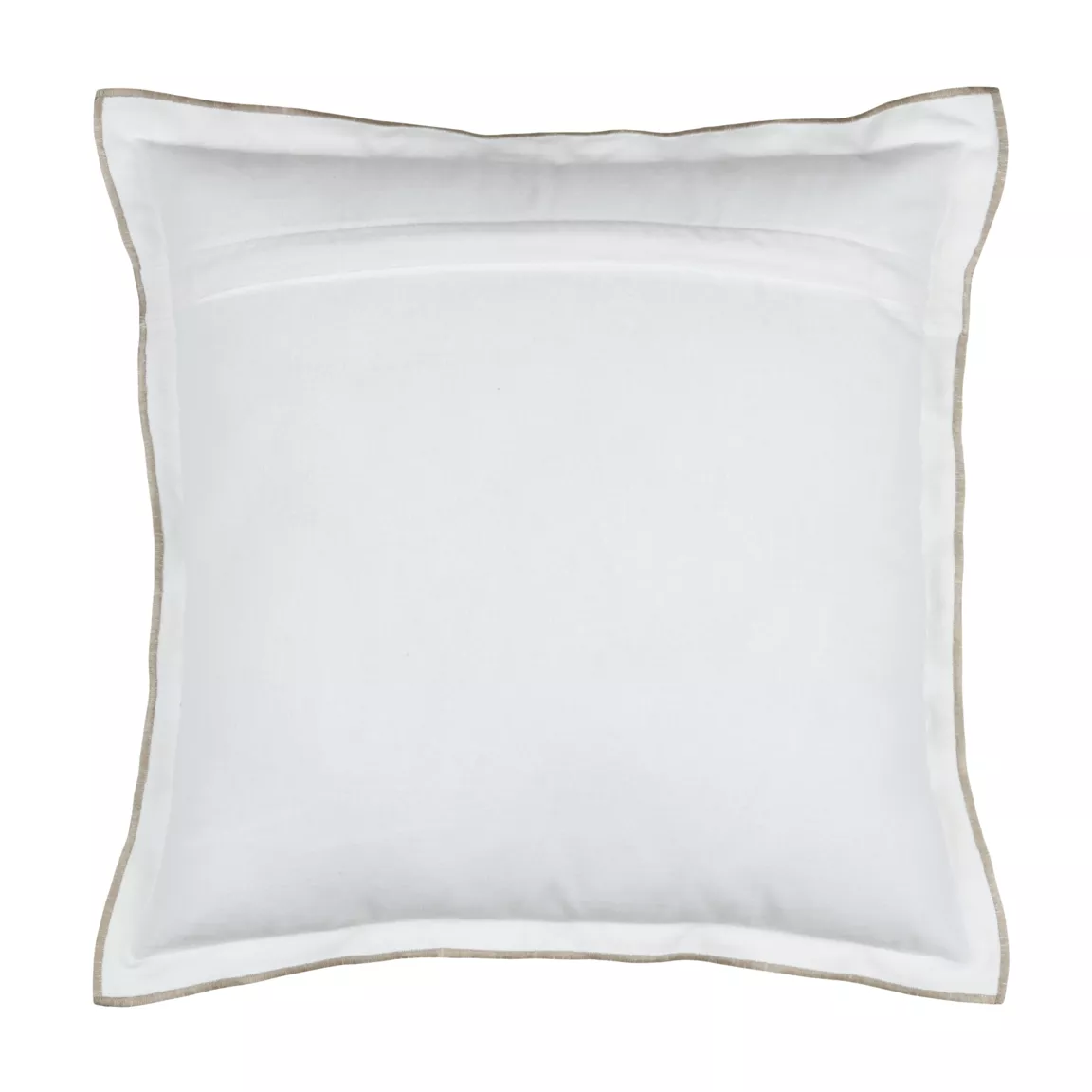 Coussin carré coton (45 x 45 cm) Helios Blanc