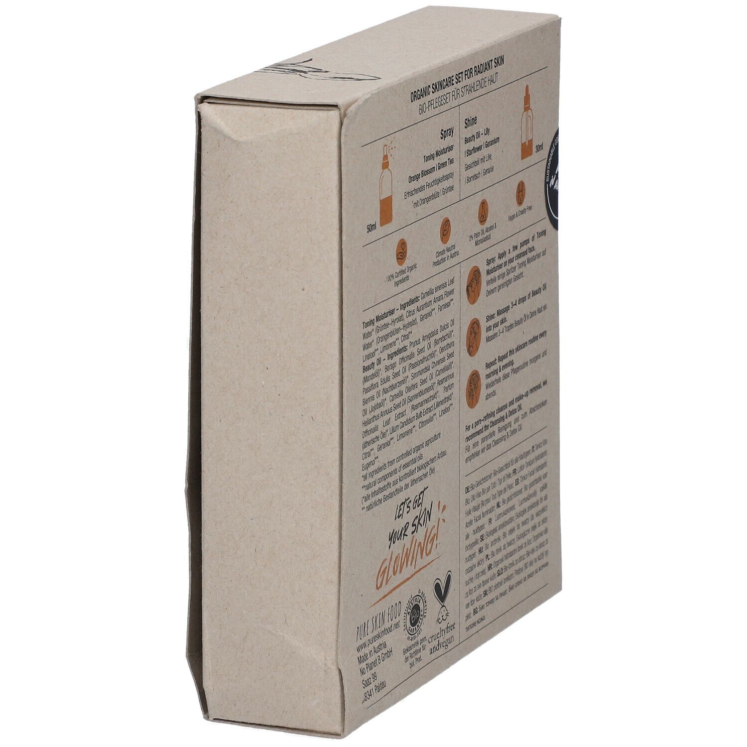 PURE SKIN FOOD Bio Skincare Set strahlende Haut