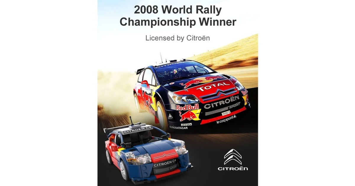 CaDASports Car - Citroen C4 WRC Constructiespeelgoed  (C51078W, schaal 1:20, Dual Mode control)