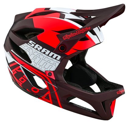Casque Intégral Troy Lee Designs Stage Mips Sram Vector Rouge