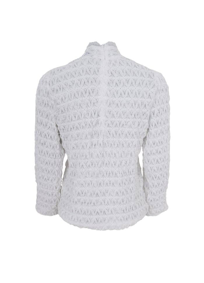 Black Colour Bceleonora Lace Blouse W. Turtleneck white