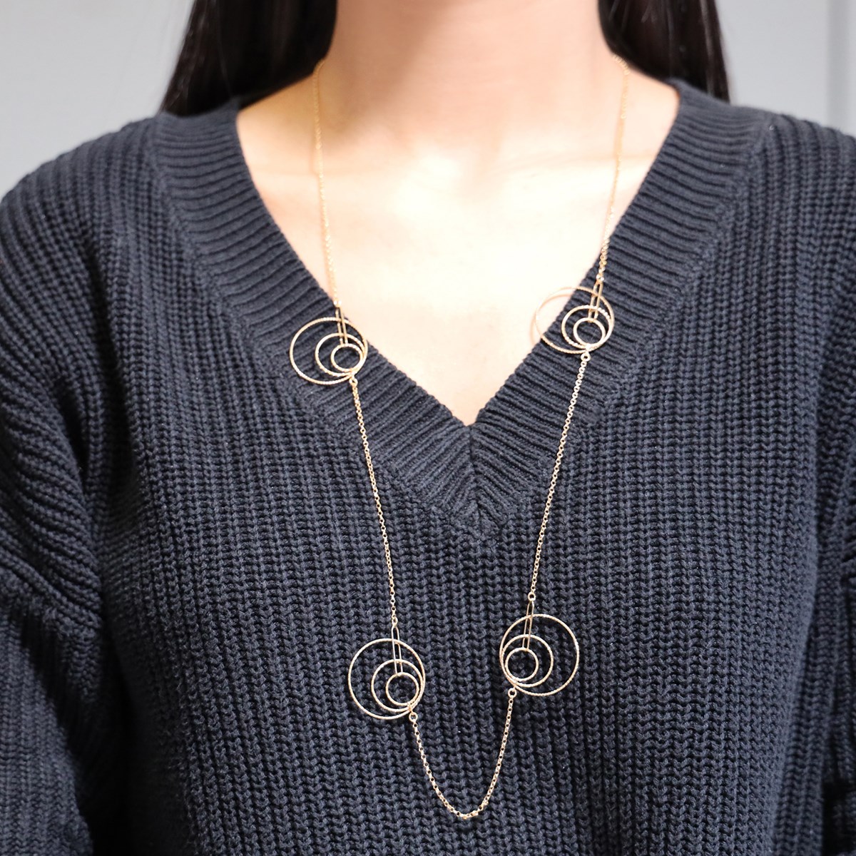Collier Argent Doré Diamanté Maria