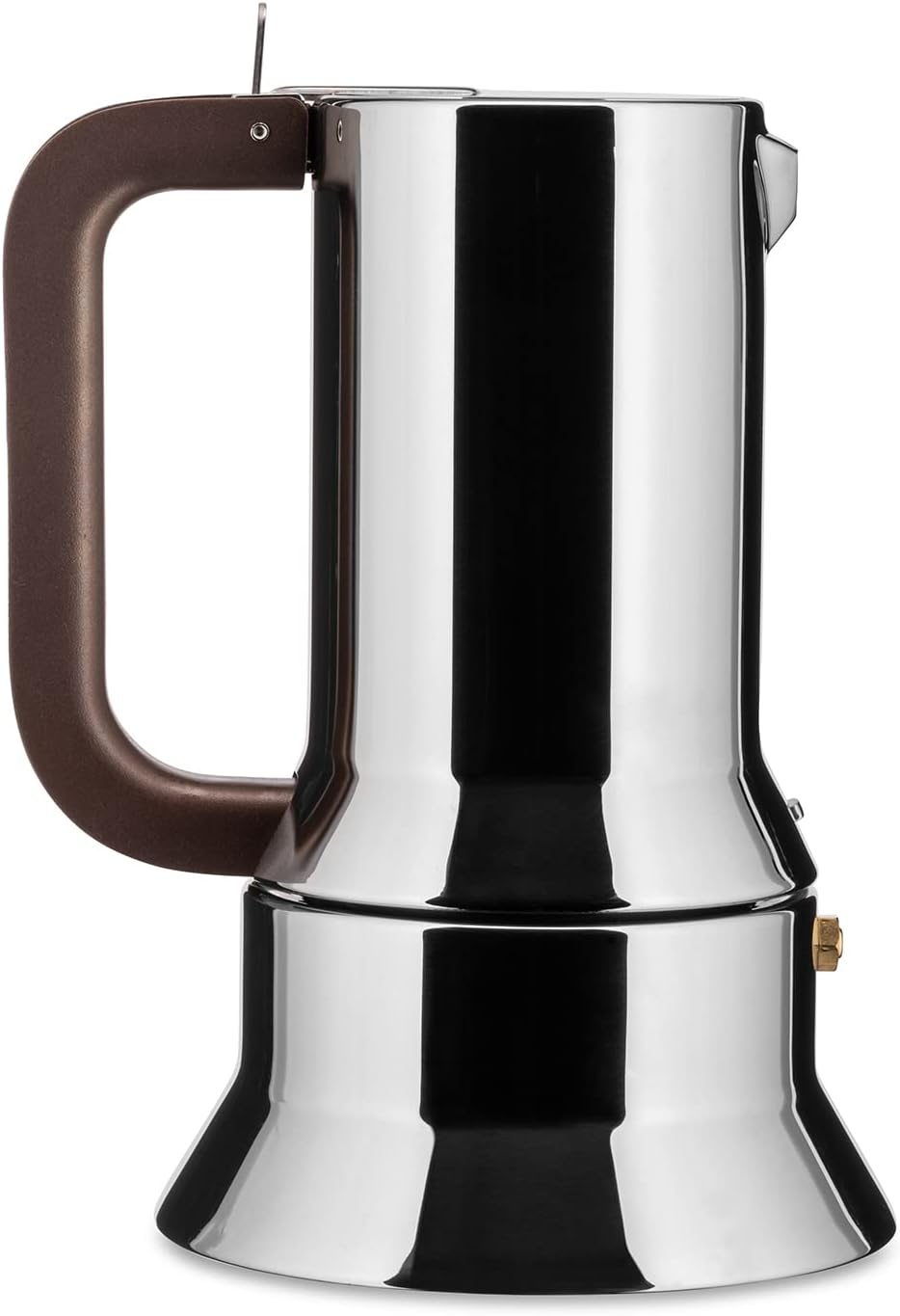 Alessi Espressomaschine 6 Tassen für Induktion, Edelstahl, silber, 15.5 x 13.5 x 27 cm, 9090/6