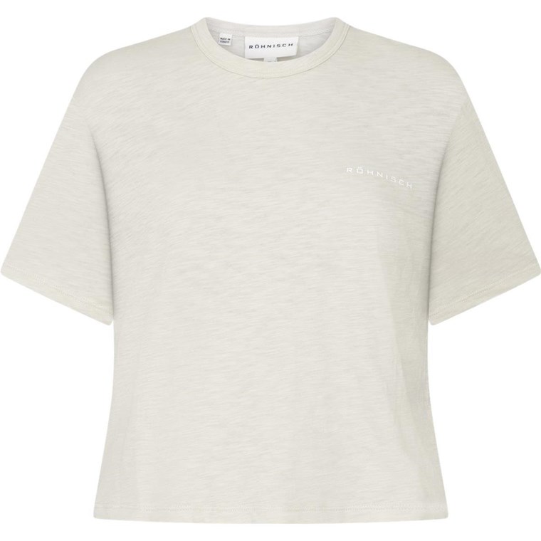 Röhnisch Slub Cropped Tee Light Gray
