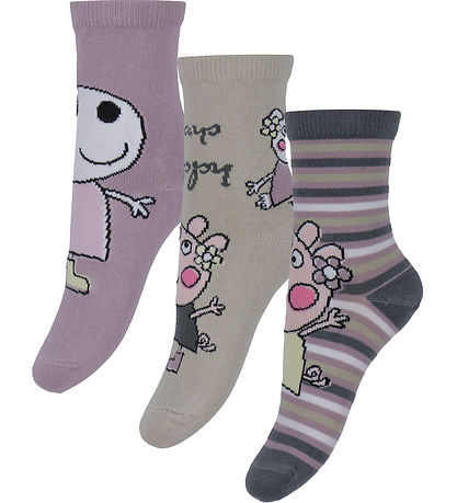 Name It Socken - Peppa Wutz - 3er-Pack - Nmfdassa - Elderberry