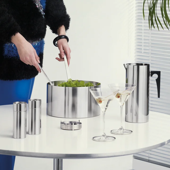Stelton - Cylinda-Line Kanne mit Eislippe, edelstahl