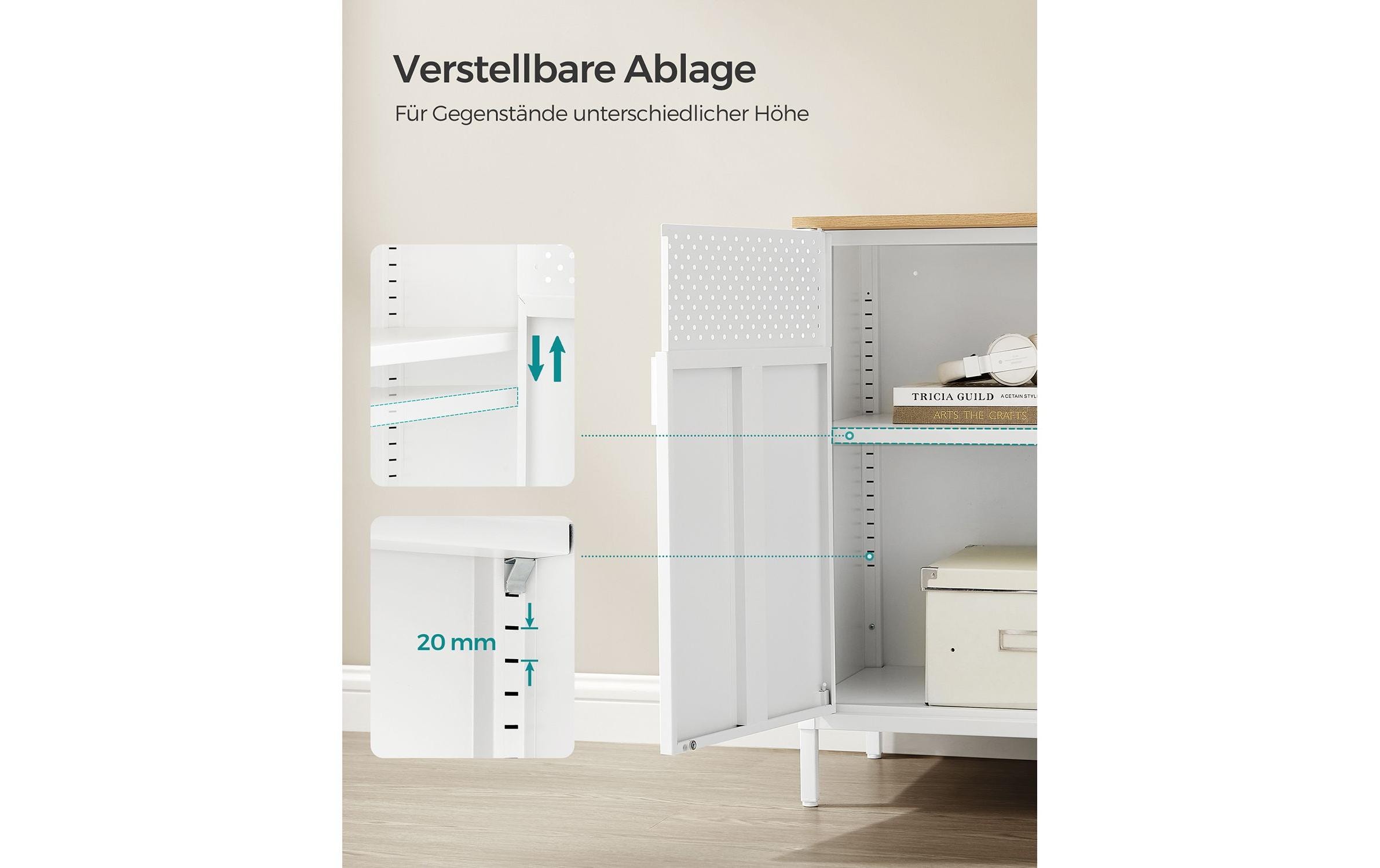Kommode Ablageschrank 80 x 40 x 76 cm<br>Aufbewahrungsschrank