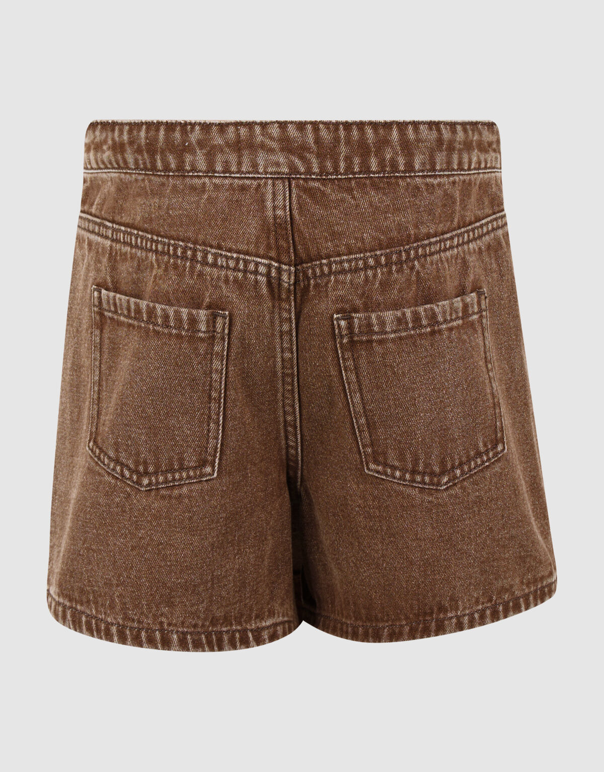 Heart Denim Skort Bruin