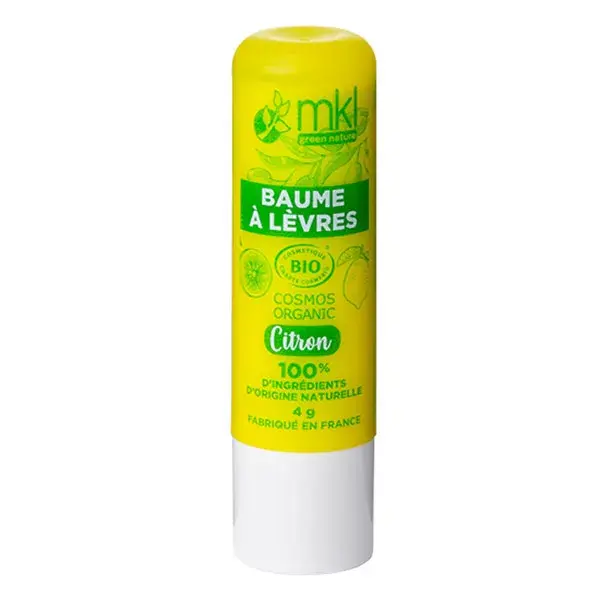 Bálsamo labial orgânico de limão MKL Green Nature 4g