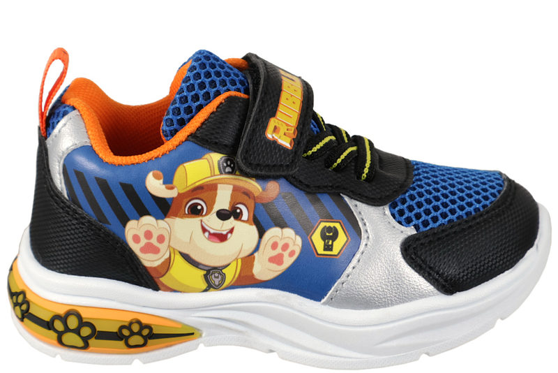 PAW PATROL SNEAKERS I BLÅ PU MED LYS