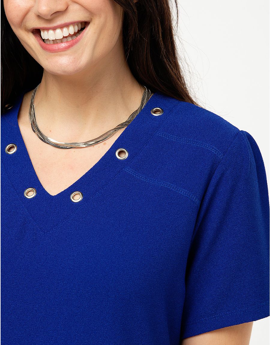 Robe droite bleu roi