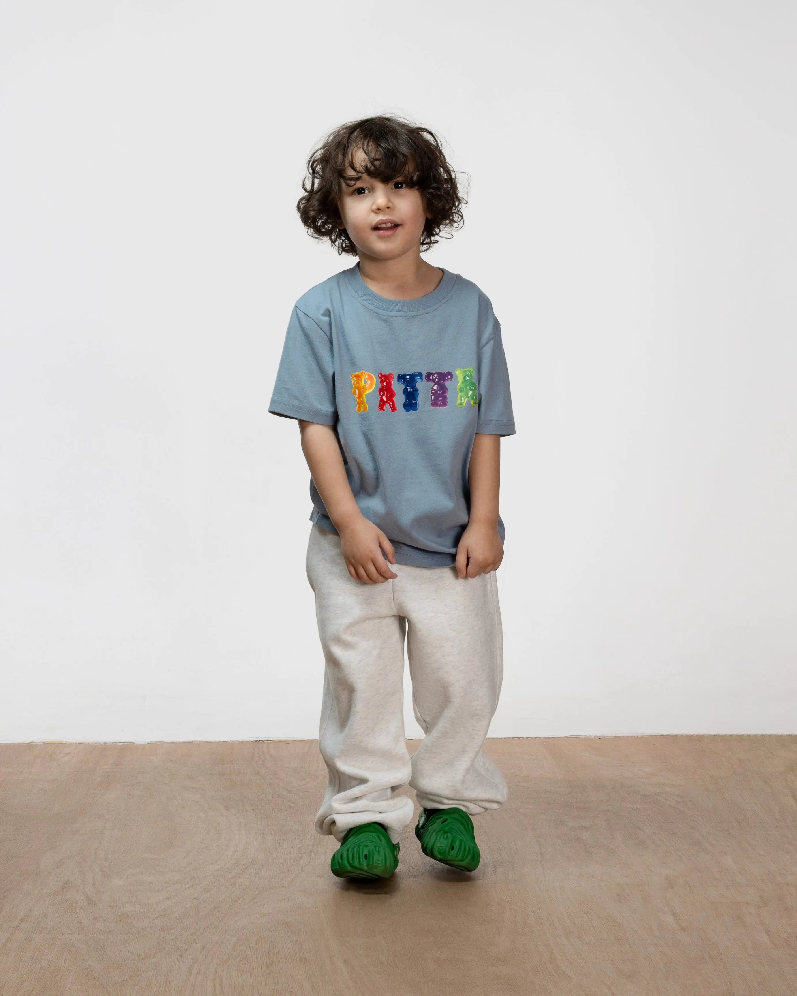 Patta Gummi Kids T-Shirt (Dusty Blue)